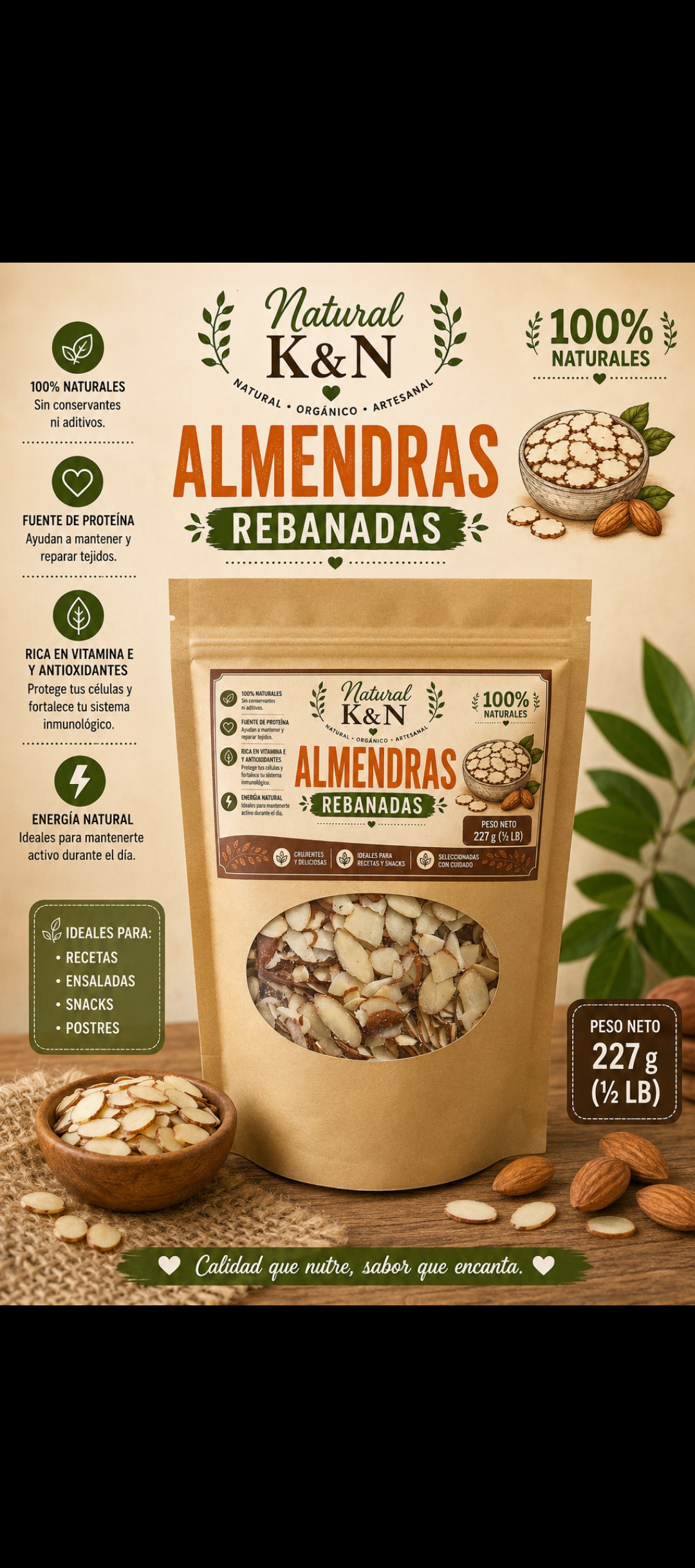 Almendras Rebanadas