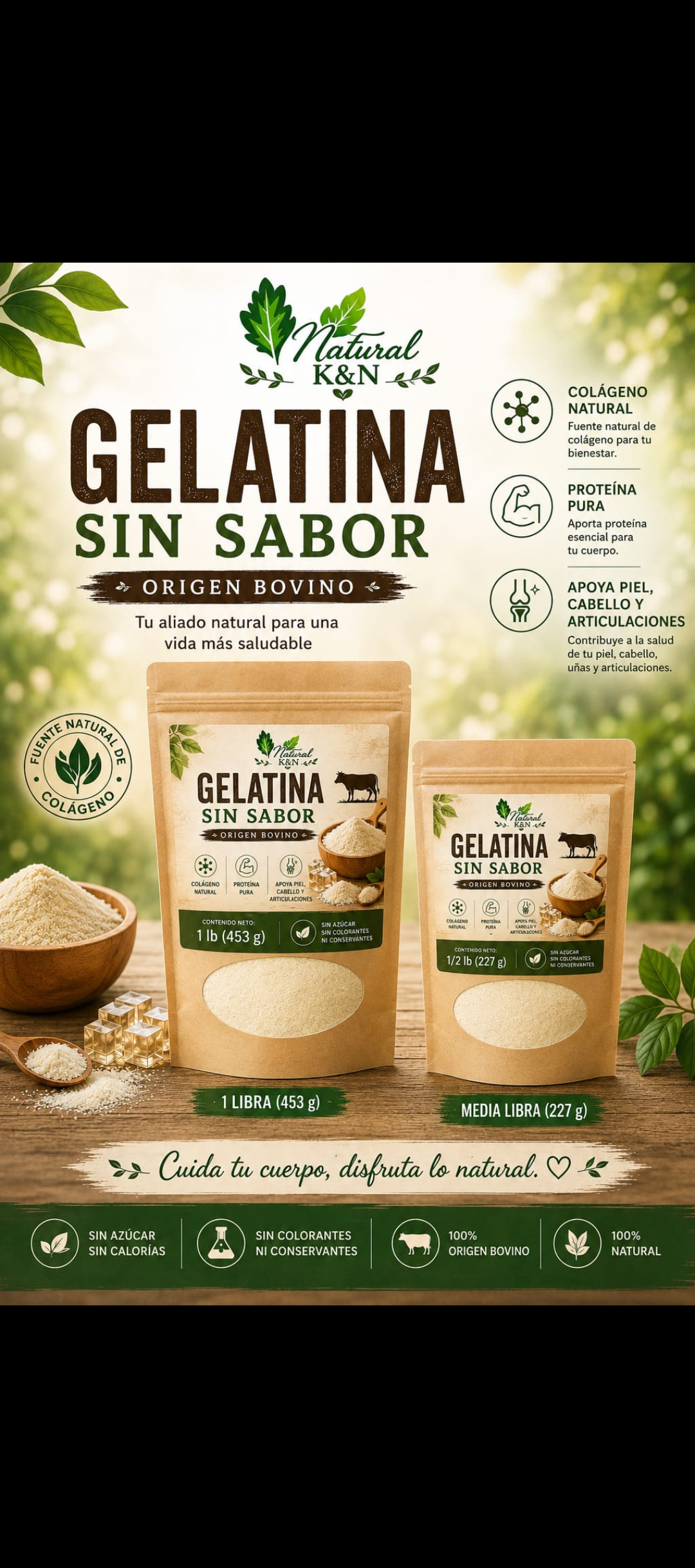 Gelatina Sin Sabor 