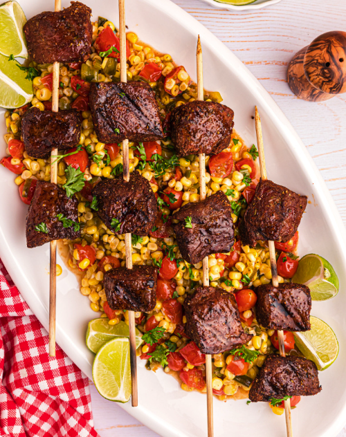 Spicy Beef Kebabs  [fri]