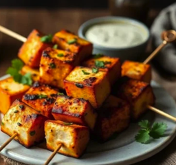 Spiced Paneer Kebabs [fri]