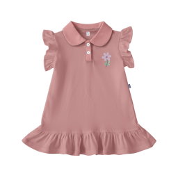 DRESS ANAK WANGKI IRIS DUSTY PINK