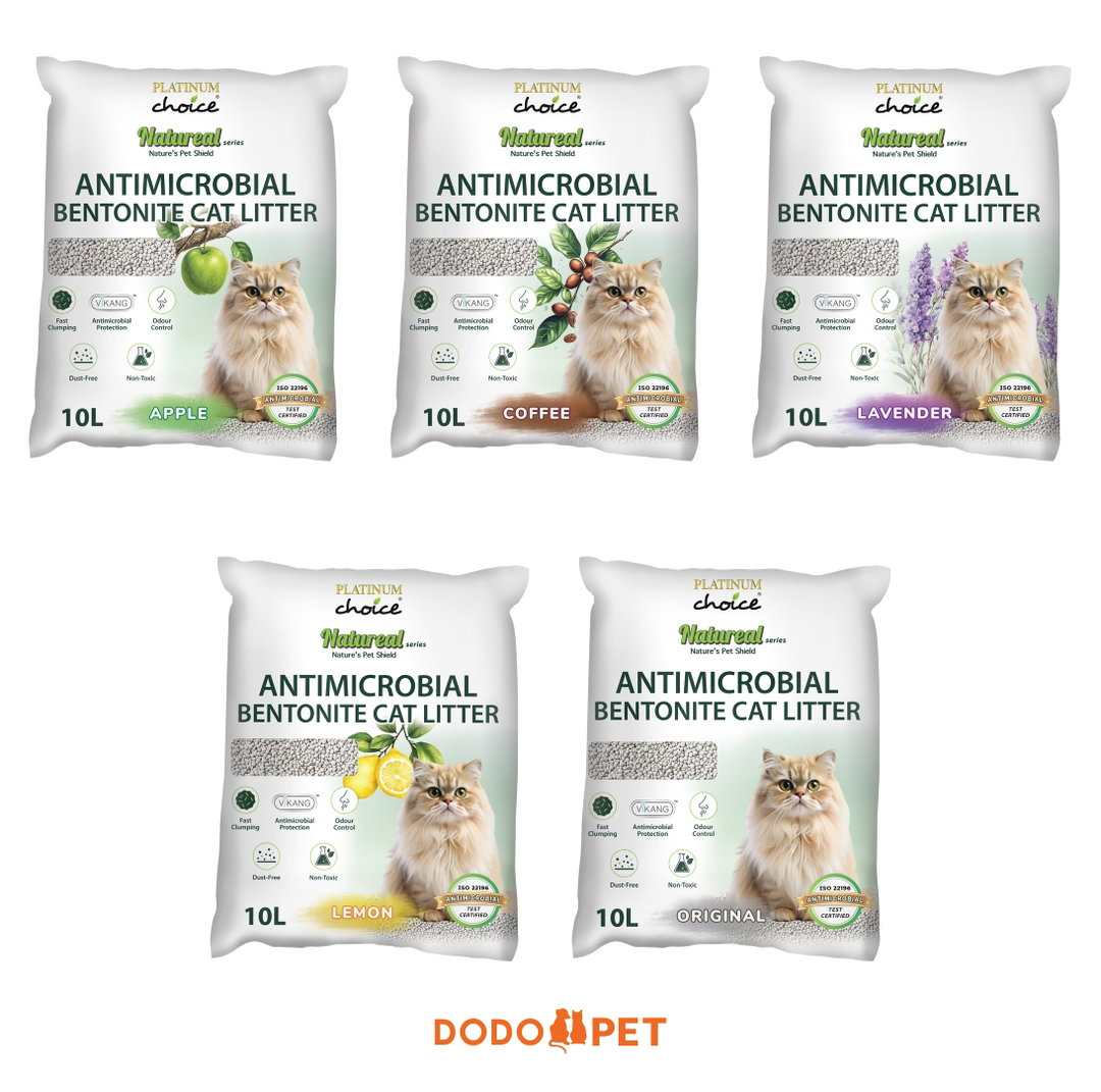 Platinum Choice Natureal Antimicrobial Bentonite Cat Litter 10L Range