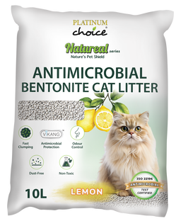 Platinum Choice Natureal Antimicrobial Bentonite Cat Litter 10L Range