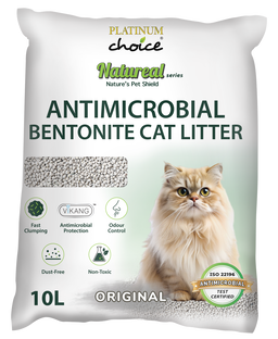 Platinum Choice Natureal Antimicrobial Bentonite Cat Litter 10L Range
