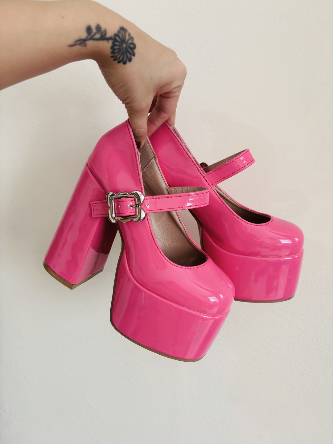 Tacones Mary Jane rosados NUEVOS