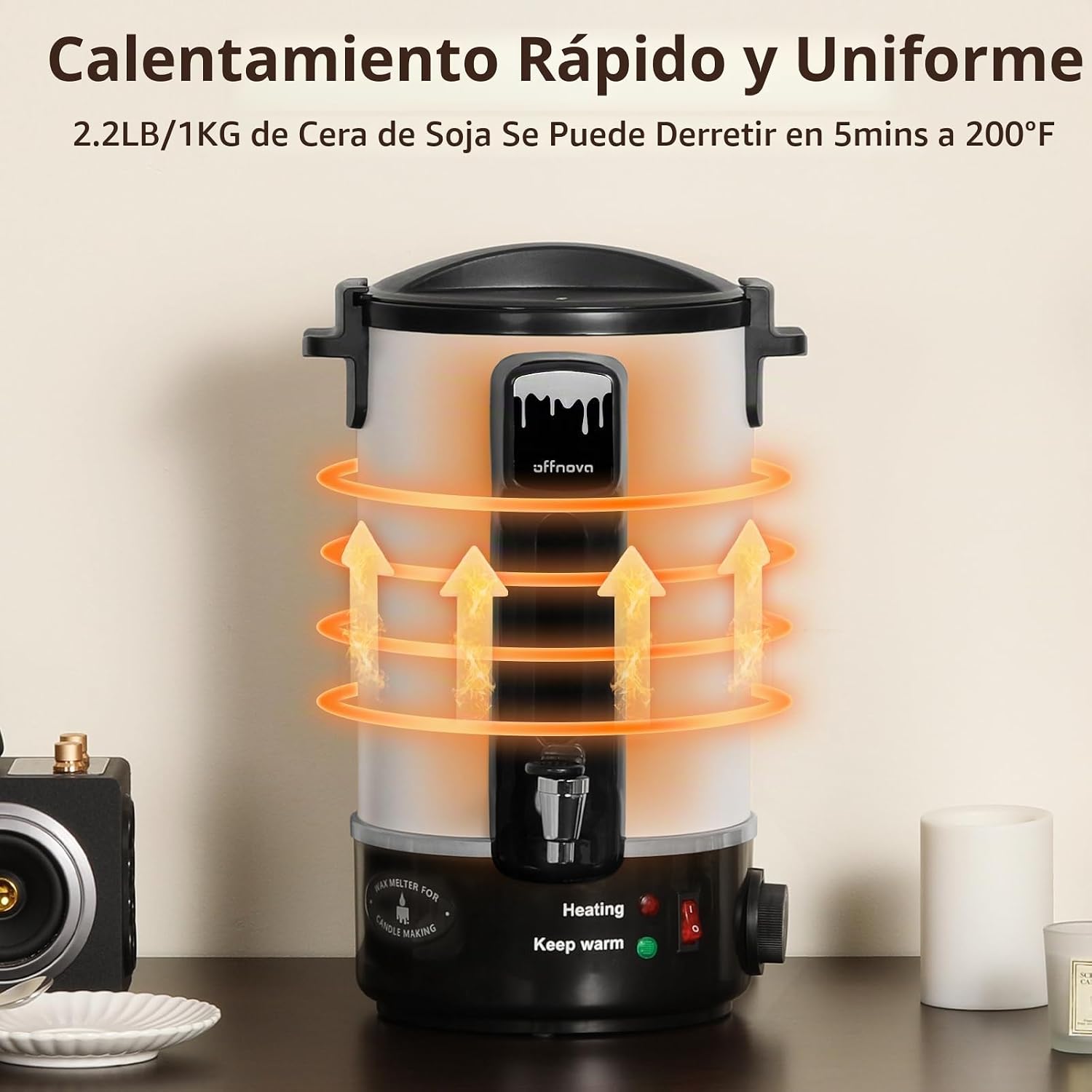 Fundidor de cera para fabricación de velas. GRANDE._5
