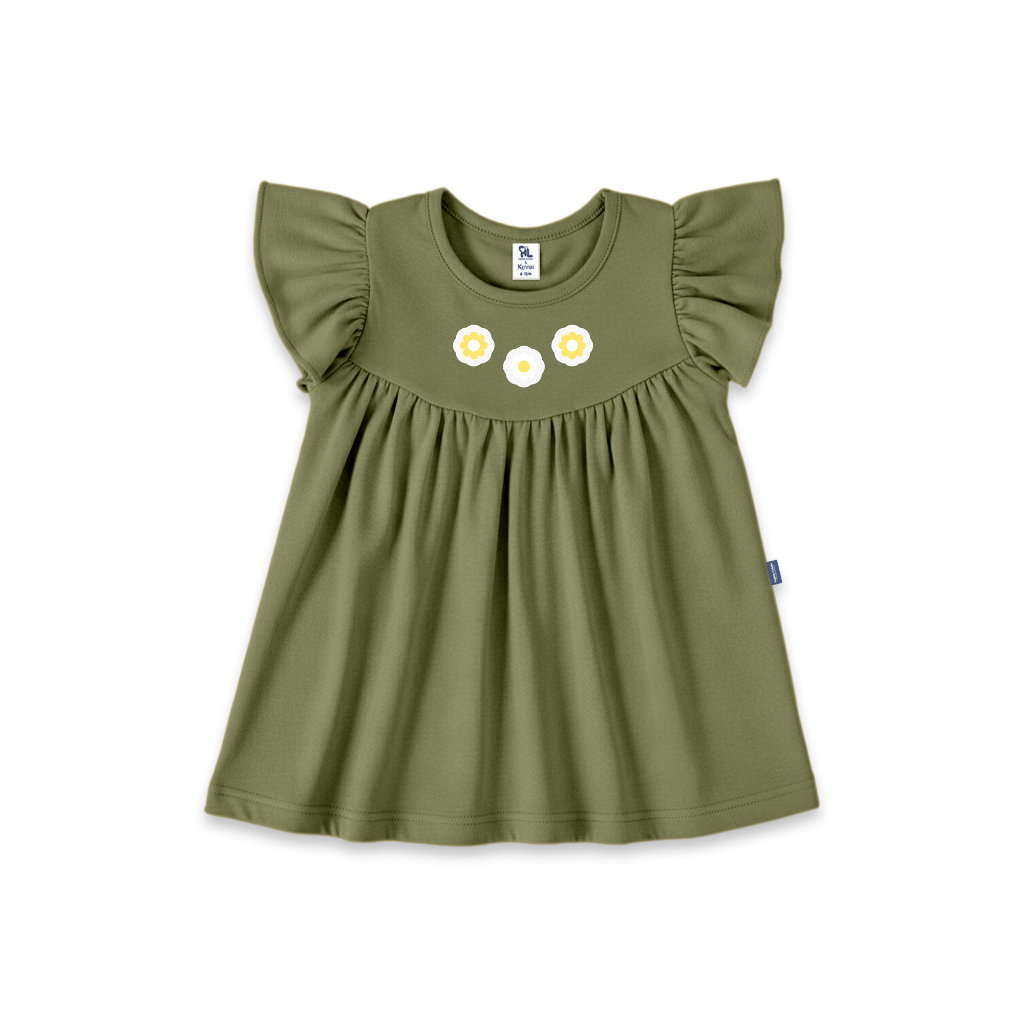 DRESS ANAK AMARYLLIS MOSS GREEN