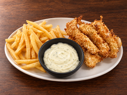 Air-Fried Basa Fish & Chips