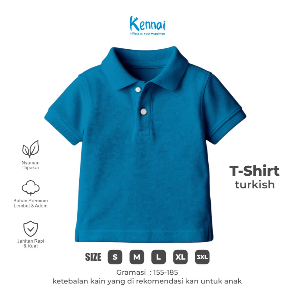 KAOS KERAH POLOS KOJI TURKISH_0