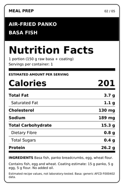 Air-Fried Basa Fish & Chips