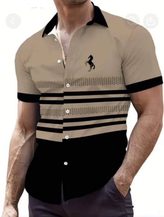 Men’s short hands business T-Shirt _0