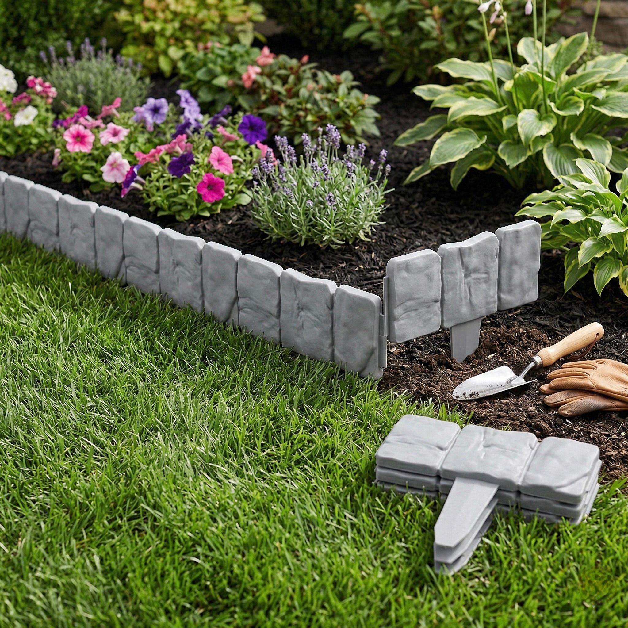 10x Garden Bed Edging Border Panels_0