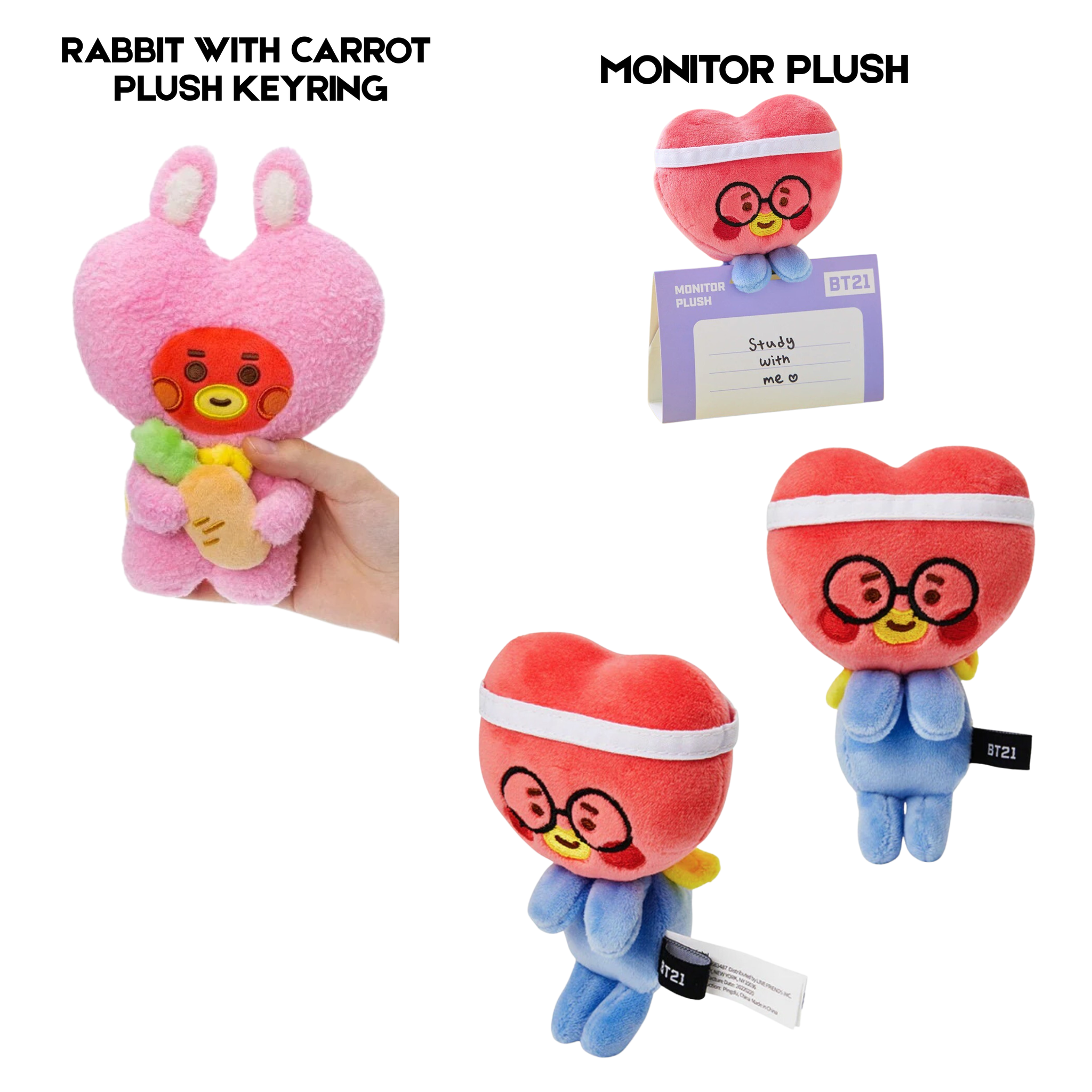 BT21 PLUSH / KEYRING - CHIMMY / TATA / COOKY_3