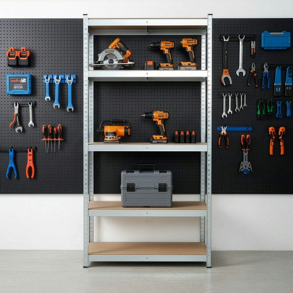 5-Tier Heavy Duty Adjustable Steel Shelf
