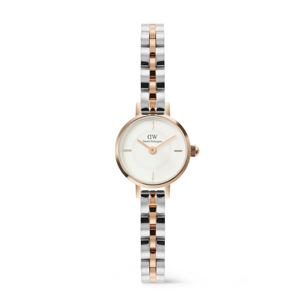Ladies Rose Gold/Silver Petite Mini Arch 3-Link Watch