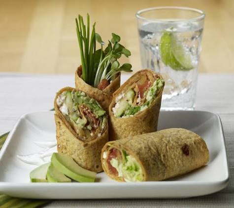 Veggie Tortilla wrap with Seasonal Avocado