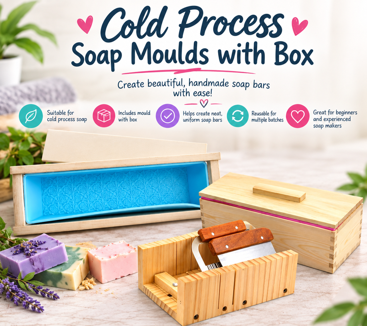 Cold Process Soap Moulds with Box_0