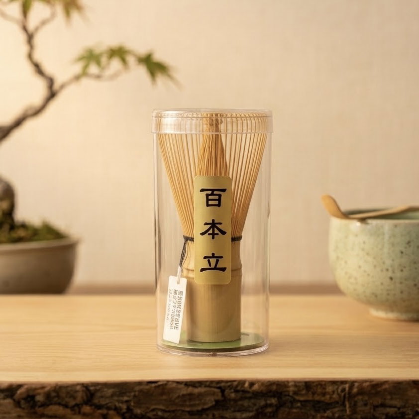 Traditional bamboo matcha whisk-100