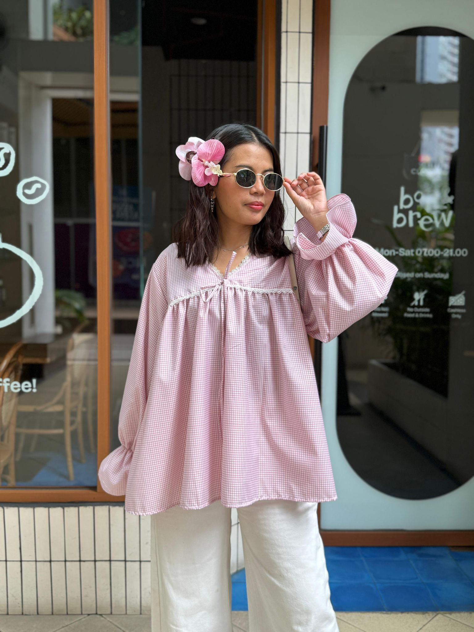 🎀 Bow & Belle Gingham Top_0