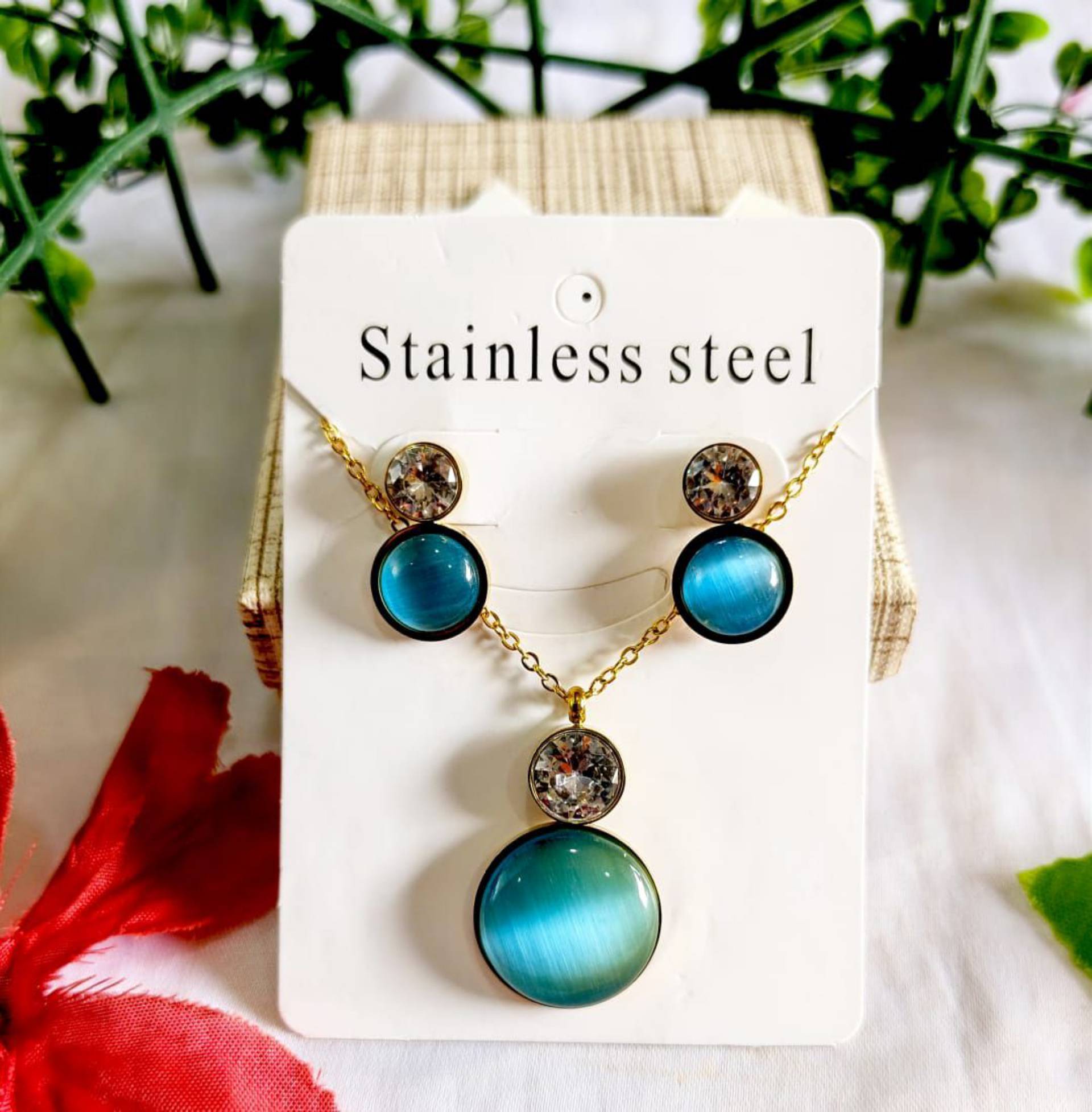 Complet chaîne et boucles d'oreilles_0