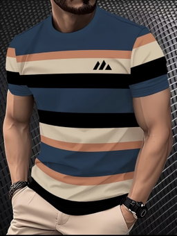 Men Casual round neck shirt 