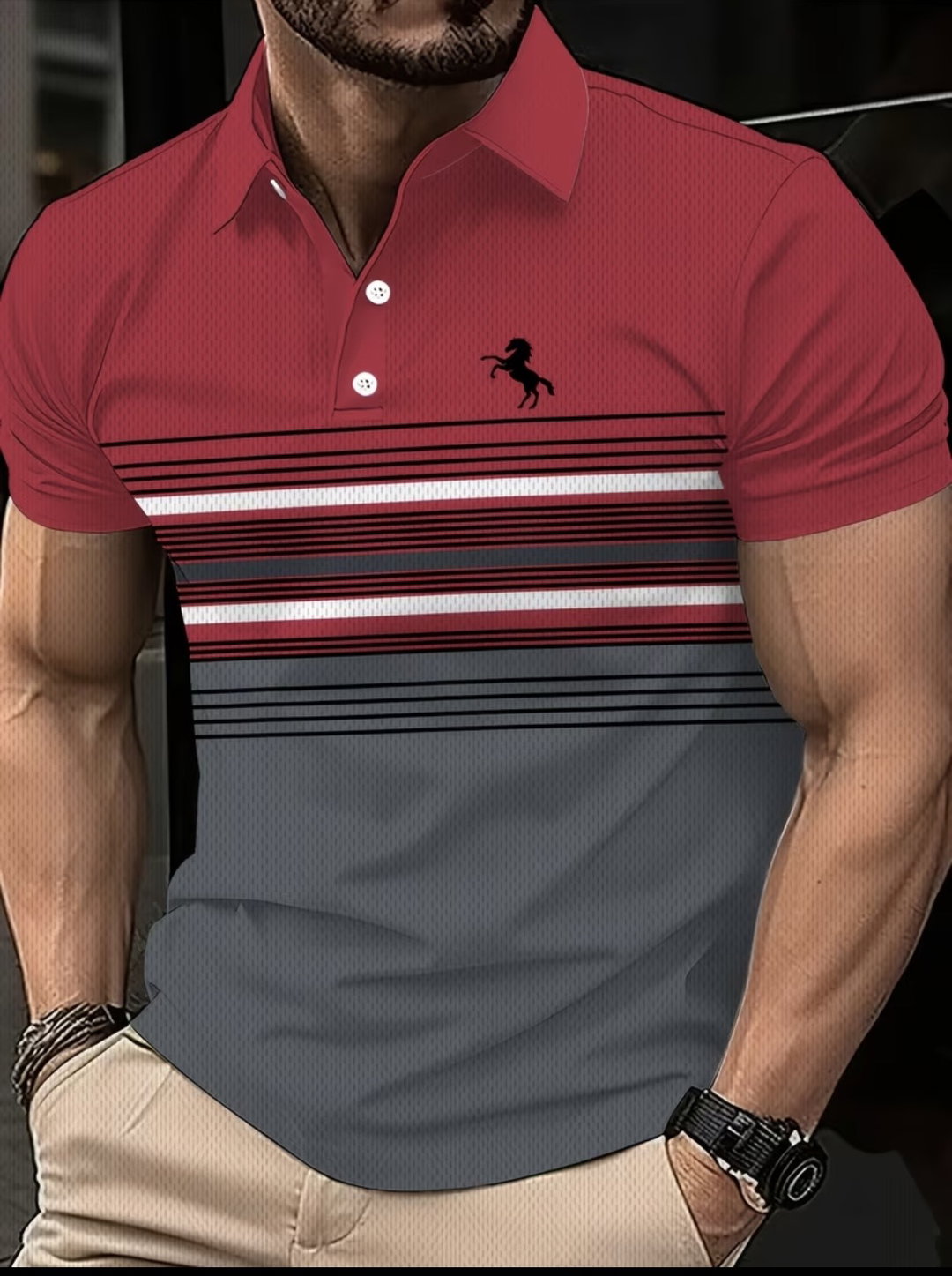 Men Casual Polo T-Shirt