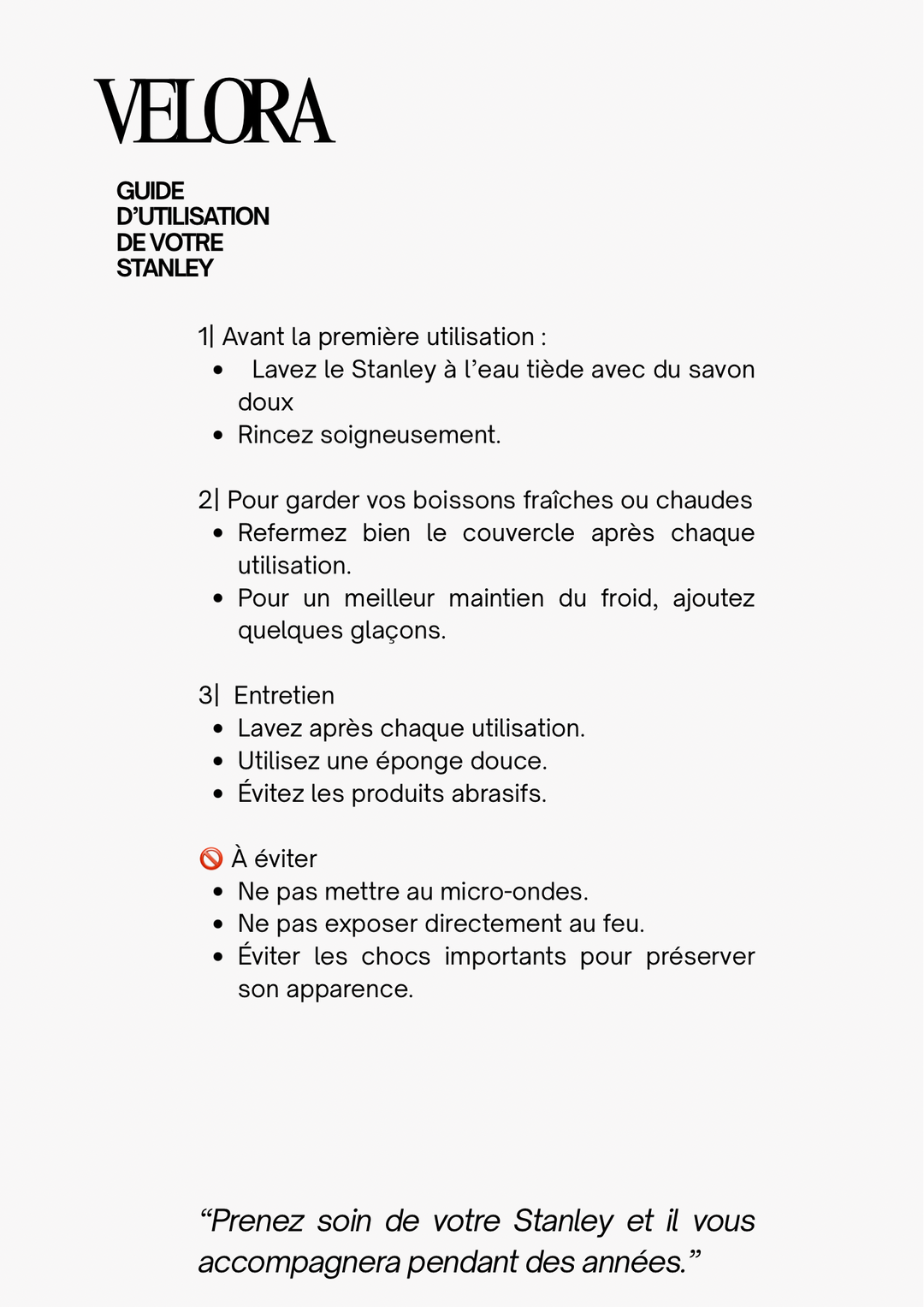Guide d’utilisation 