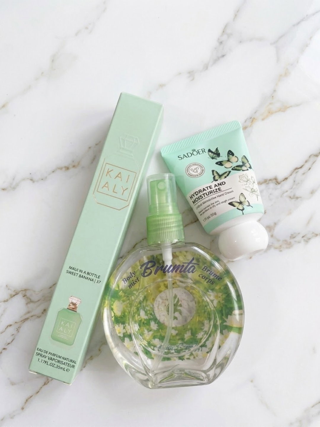 Pack brume corps + parfum bic + crème mains
