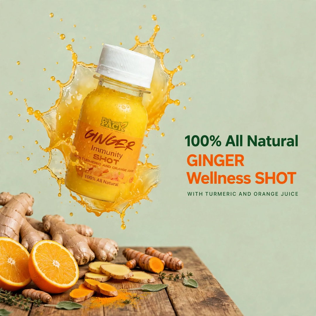 Ginger, Turmeric Shots 
