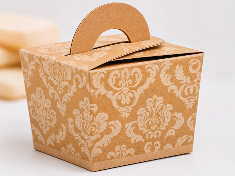Damask Gift Boxes with Handle_2