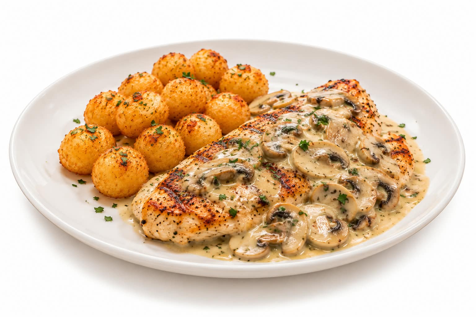 Pollo al champiñón c/noisette