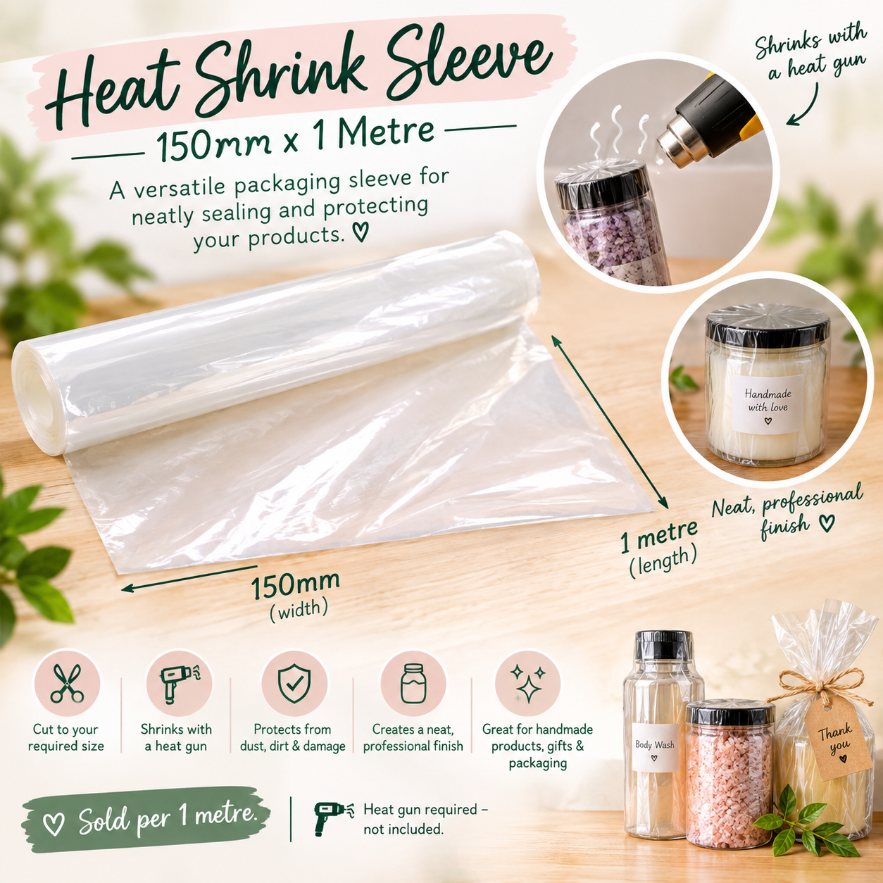 Heat Shrink Sleeve – 150mm × 1m_0