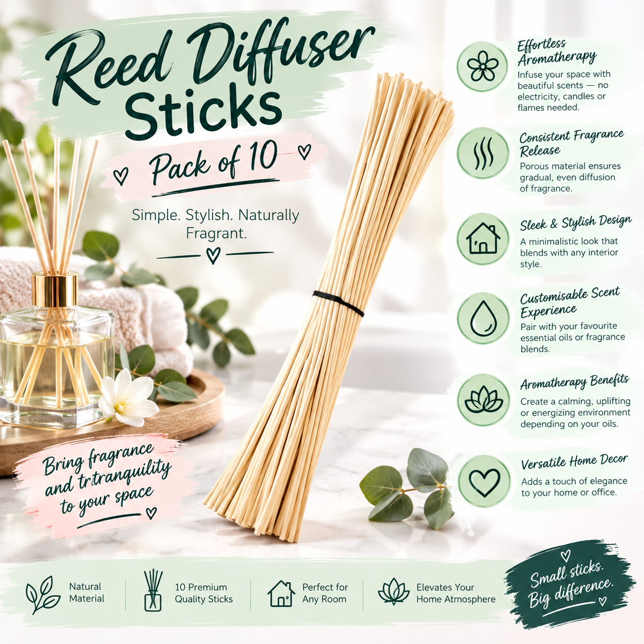 Reed Diffuser Sticks – 10pcs_0