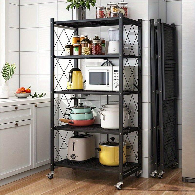 A 5-tier folding kitchen baker's rack_0