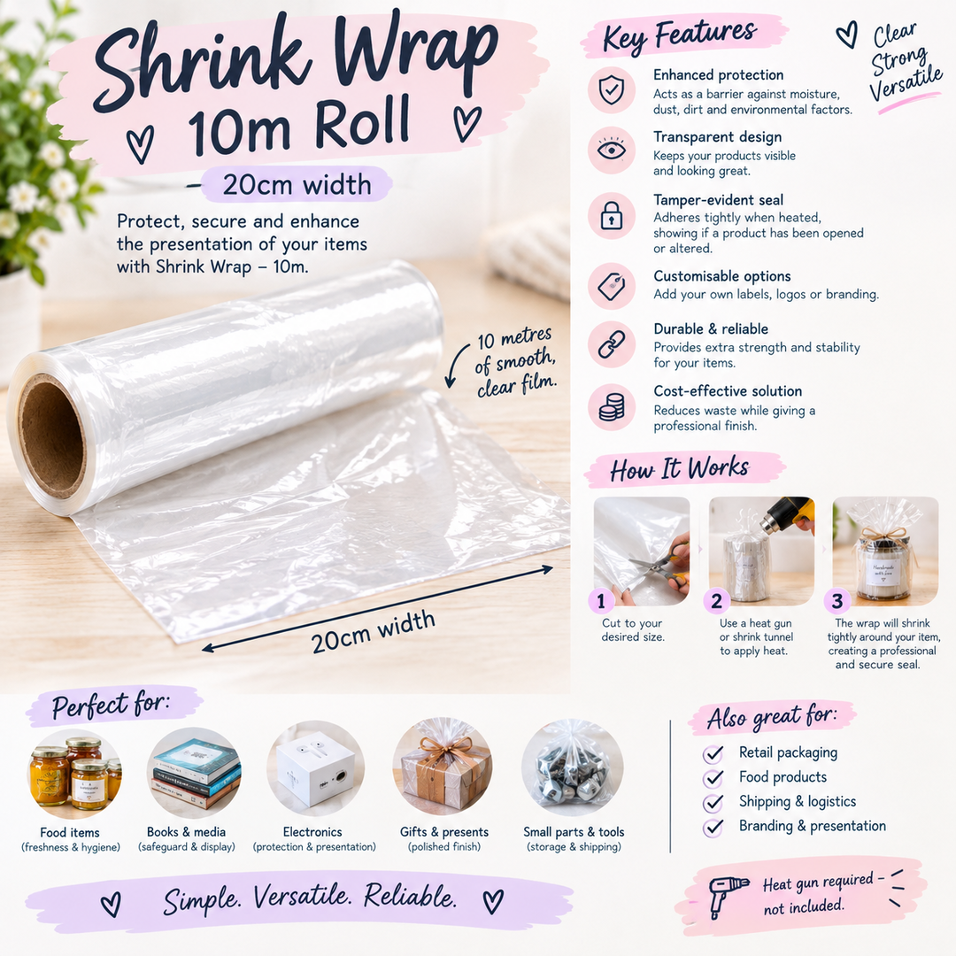 Shrink Wrap – 20cm x 10m