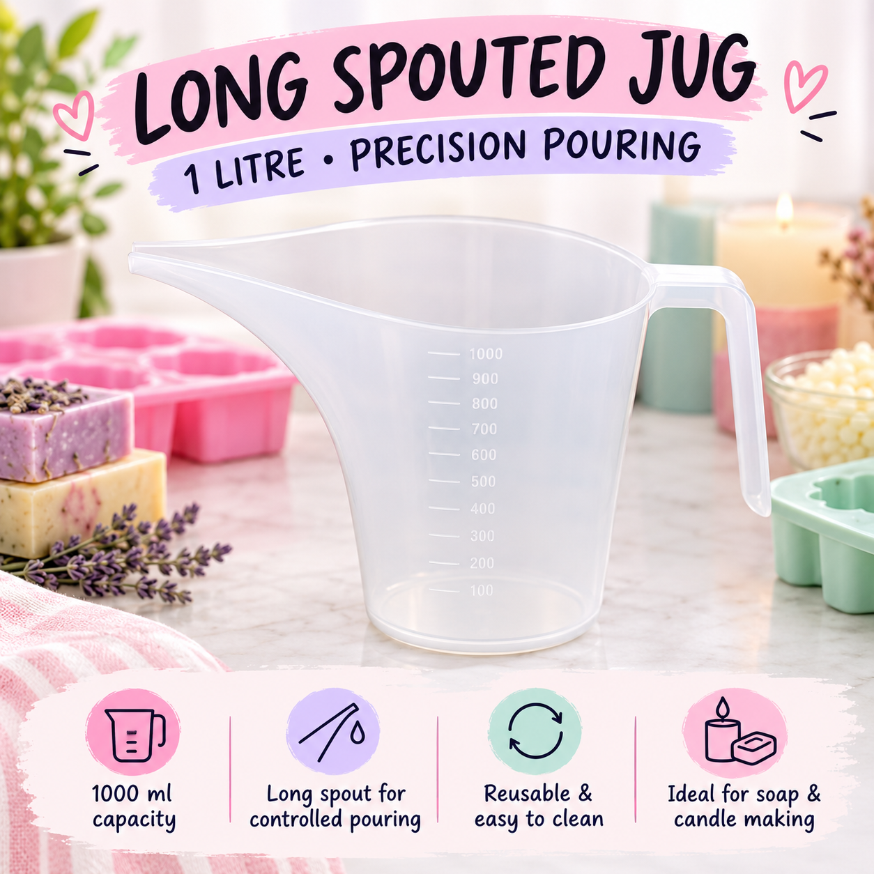Long Spouted Jug – 1 Litre_0