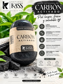 Jabon de carbon activado