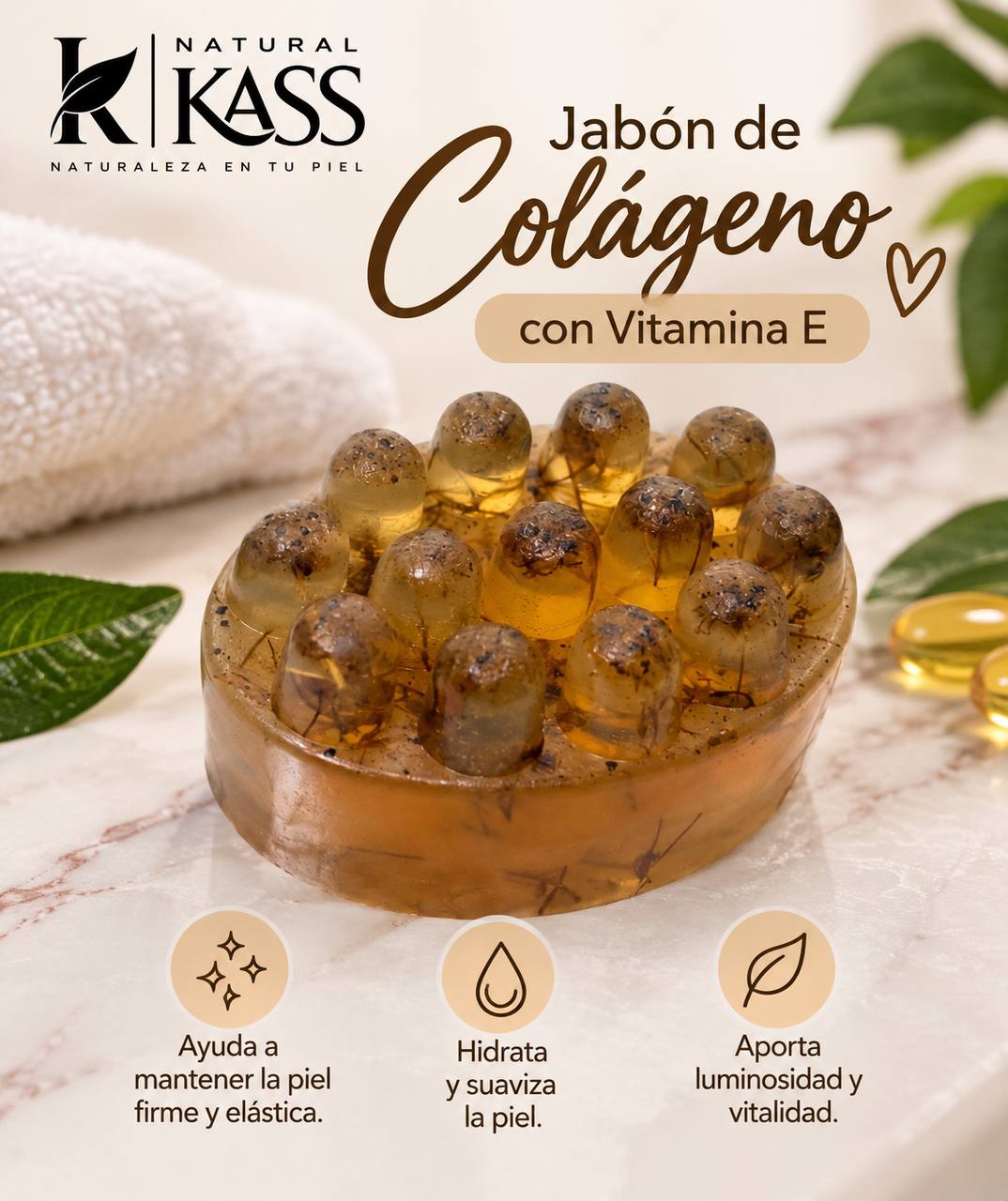 Jabon de colageno con vitamina E