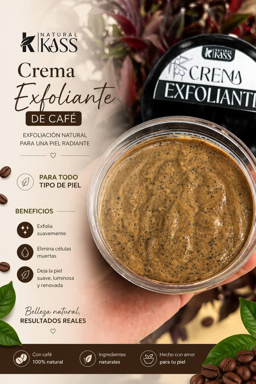 Crema exfoliante de cafe