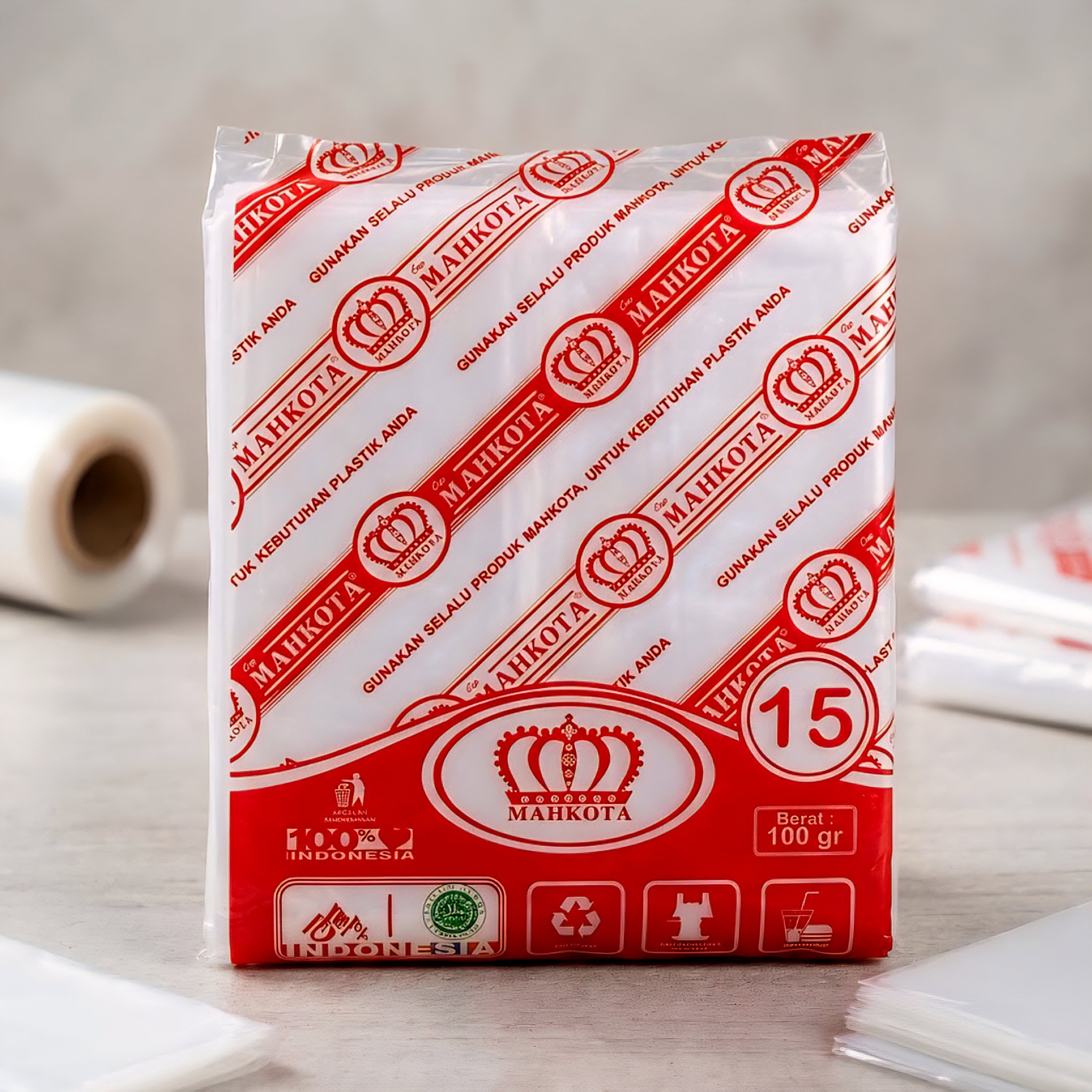 Plastik Asoy Bening Mahkota Merah MHM 100g_0