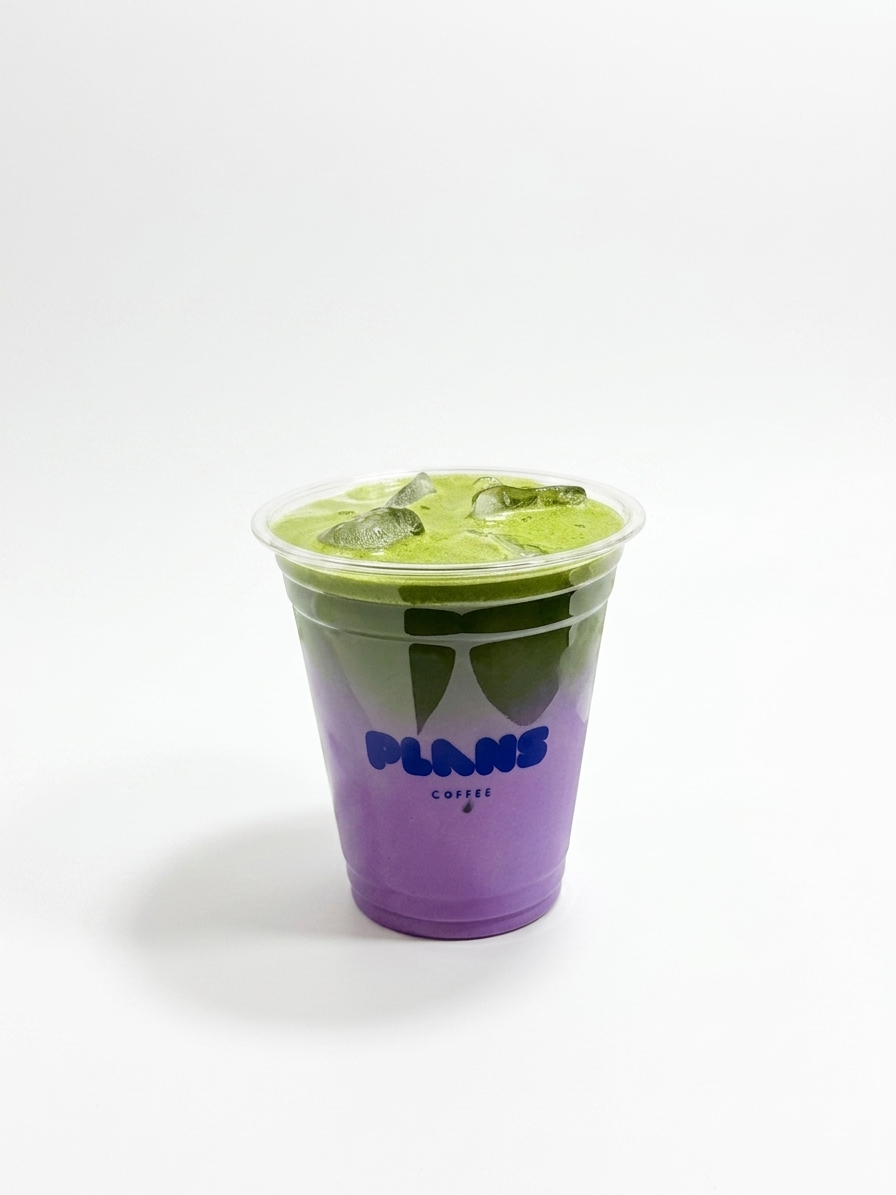 Ube Matcha Latte