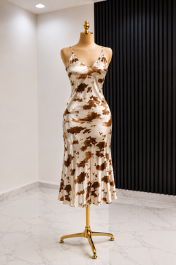 Satin Flare Dress