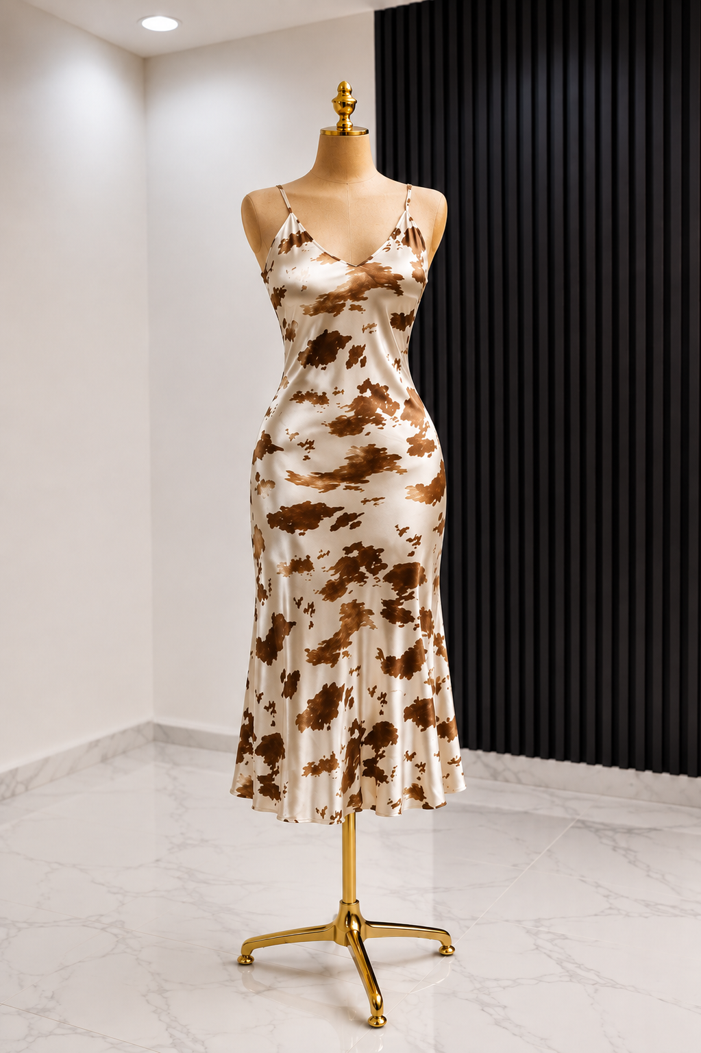 Satin Flare Dress