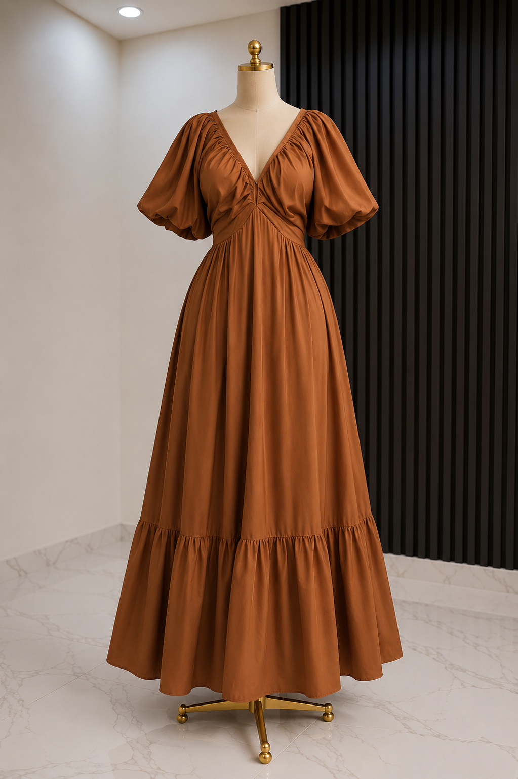 Bubble Sleeves Dress