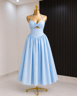 Halter Neck Maxi Dress 