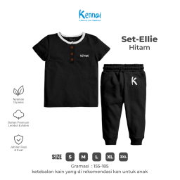 SETELAN ELLIE POLOS BLACK