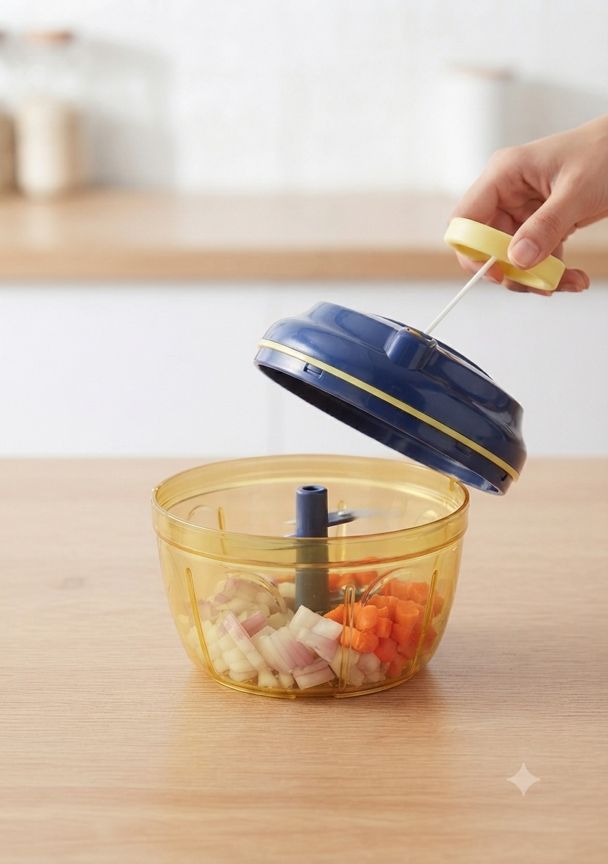 2 in one Megha Handy Chopper Vegetable and Fruits (550ml)_0