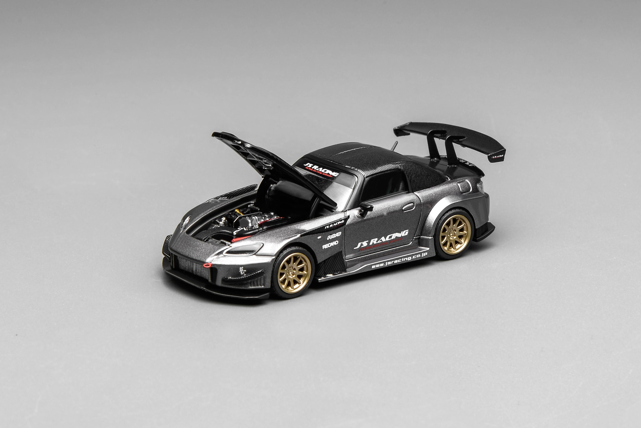 MOTOR HELIX MODEL 1/64 HONDA S2000 J'S RACING - MOON ROCK METALLIC_1