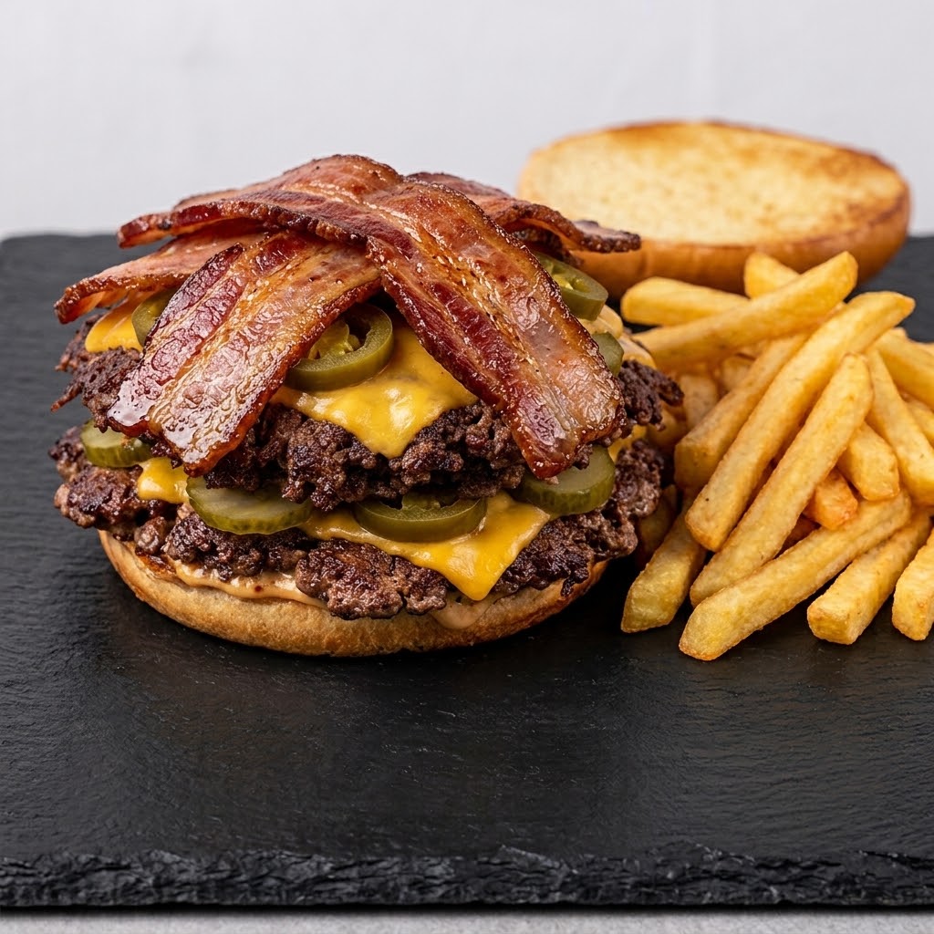 Bacon smash burger 