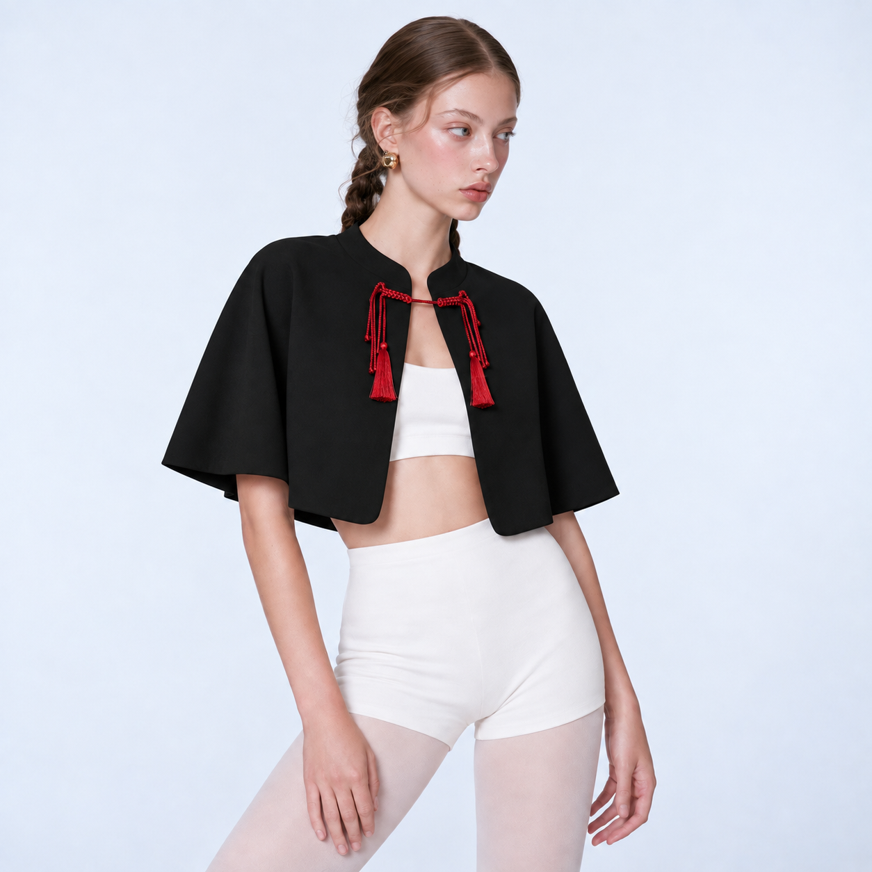 Capa MÉI, Negro/ Cordones Rojos_0